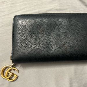 Gucci long black wallet